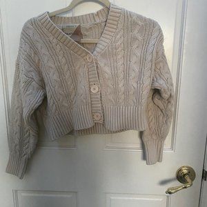 tan cardigan